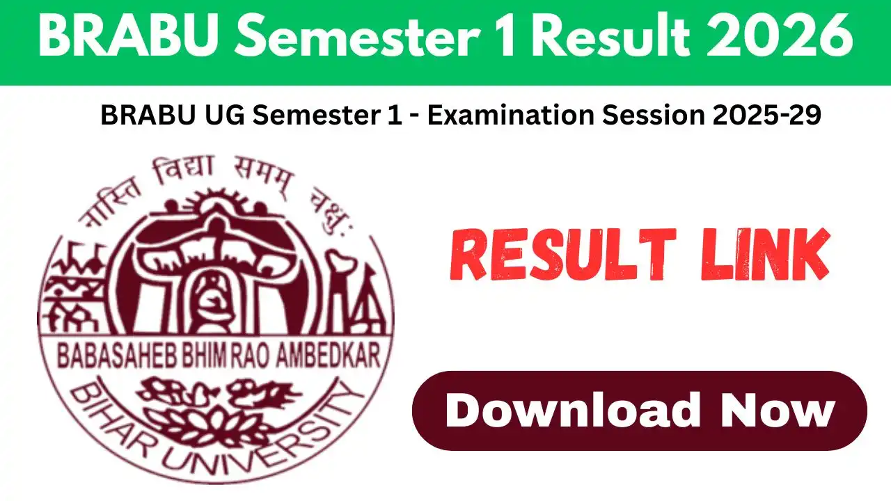 BRABU UG Semester 1 Result 2025 29 Download Link
